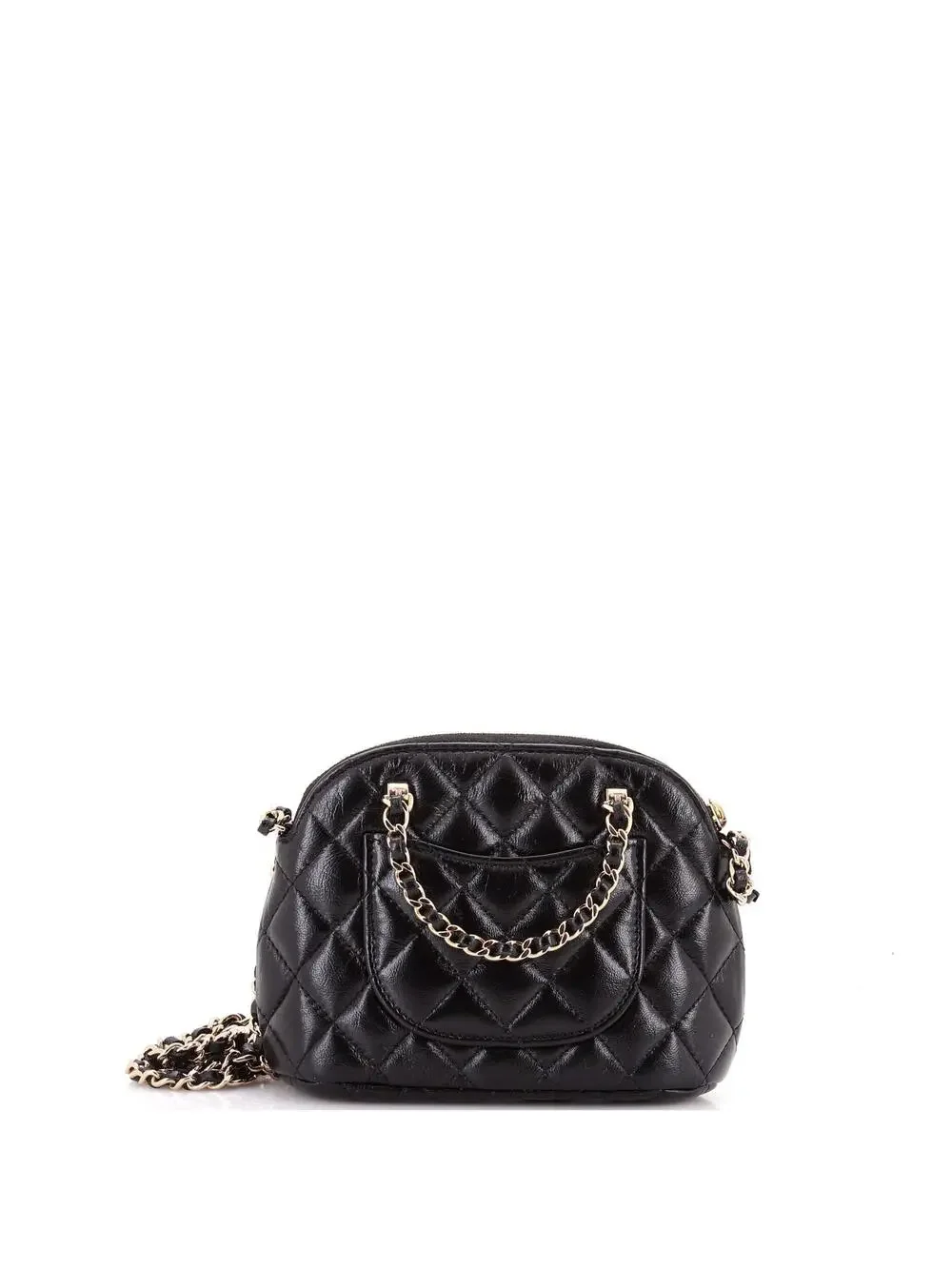 Chanel Cc Dome Zip Clutch With Chain #243633C48B